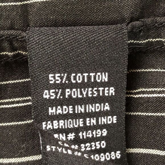 Quiksilver Mens Black Striped Button Down Shirt Pocket Tag Size XL - Picture 10 of 16